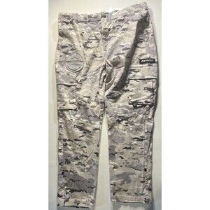 Avirex Digital Snow Camo Cargo Pants Mens Size 40 Military Trousers EUC White